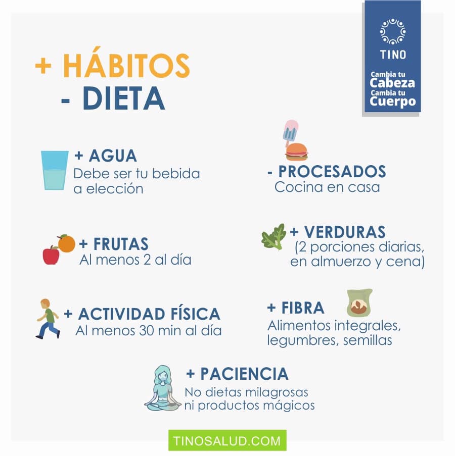 + hábitos - dietas
