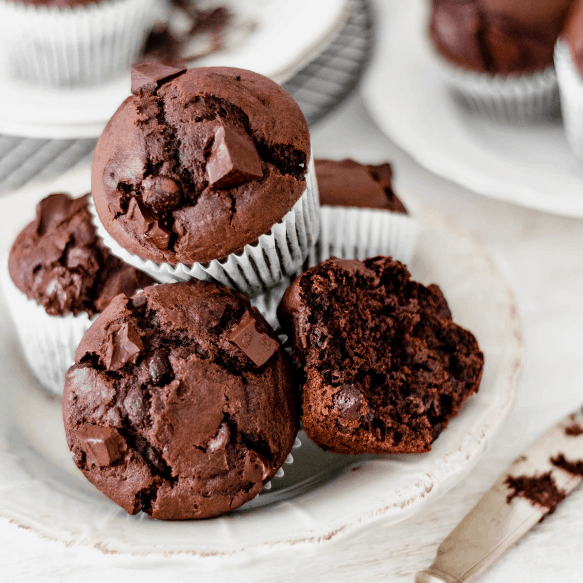 Muffins de chocolate (sin harinas)🧁