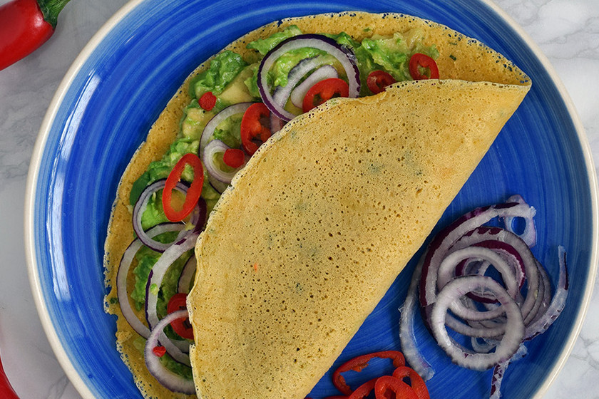 TORTILLAS DE HARINA DE GARBANZOS (para wraps o tacos)