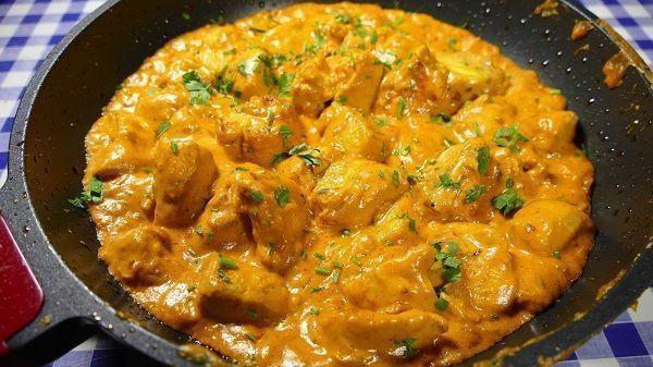POLLO AL CURRY SALUDABLE